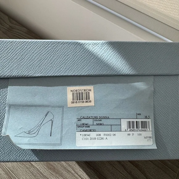 Prada Calzature Donna Suede Stiletto Pumps - Picture 11 of 11